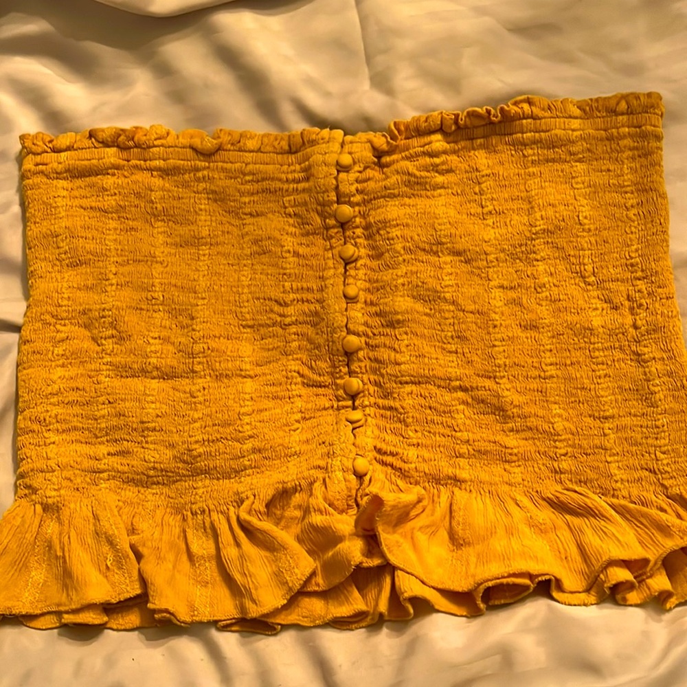 American Eagle Outfitters Mustard tube top- XL